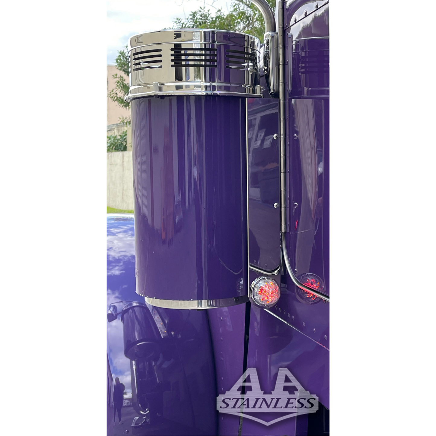 Barra de luz de filtro de aire trasero Peterbilt con 1 LED tipo sandía