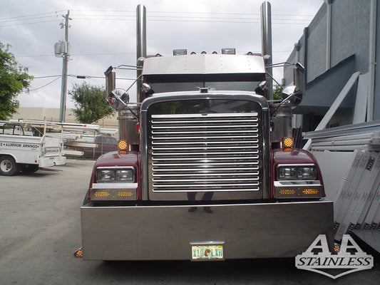 Parrilla de acero inoxidable con rejillas para Freightliner Classic