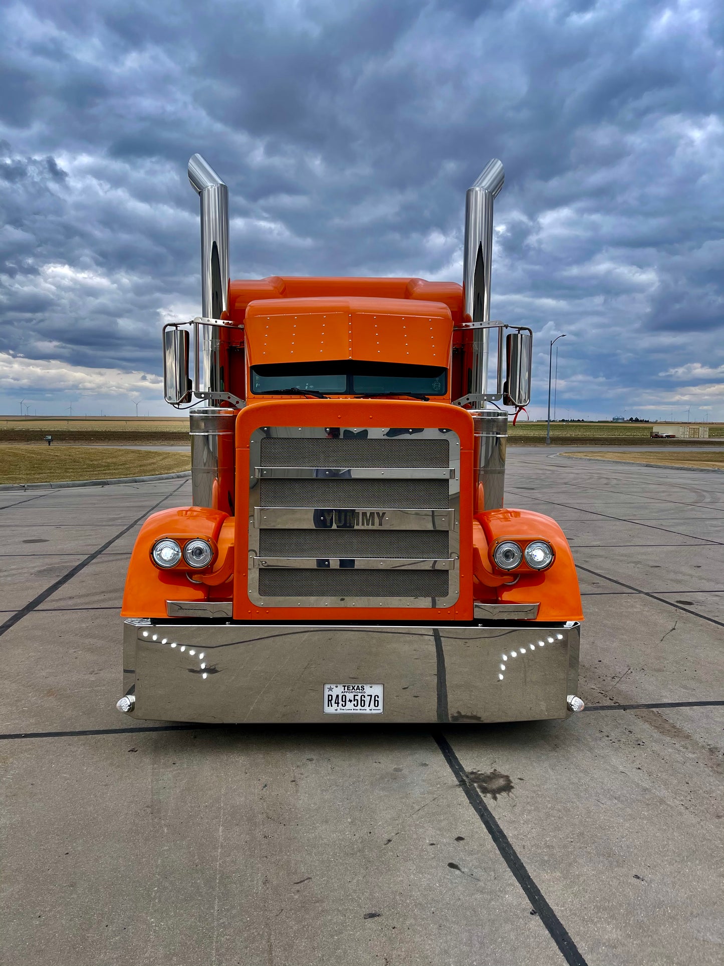 Visera estilo Miami de 17" para Peterbilt Serie 300
