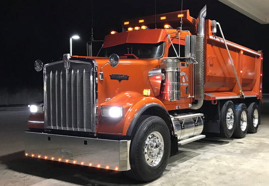 Parachoques Kenworth W900 de 18" con 13 LED