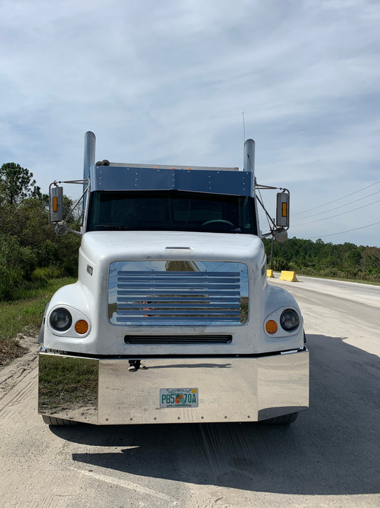 Visera para Freightliner FL 112 "Bowtie" con luces LED de 6 3/4"