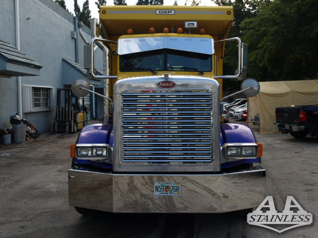 Parachoques de 18" Peterbilt 377 y 378 con 10 luces ocultas (3 líneas)