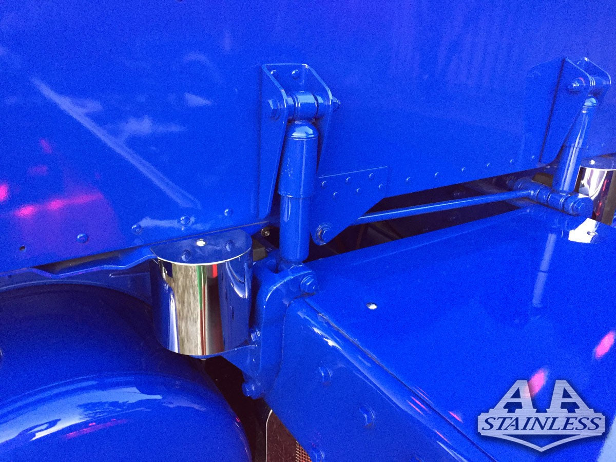 Cubiertas de acero inoxidable para bolsas de aire Peterbilt, aptas para camarotes de 63 y 70 pulgadas